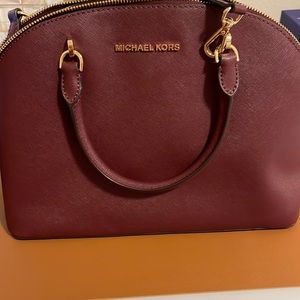 Maroon Michael Kors purse